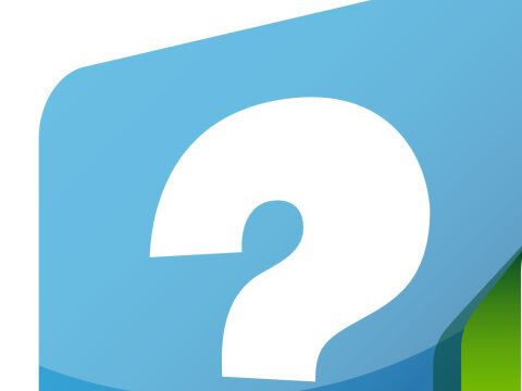 Illustration Sprechblasen mit Fragezeichen und Info