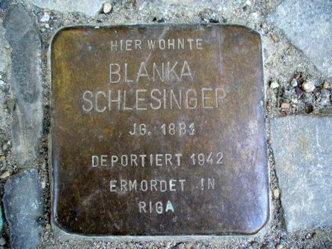 Stolperstein für Blanka Schlesinger