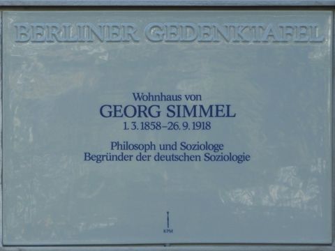 Gedenktafel für Georg Simmel (Bild: Hupka)
