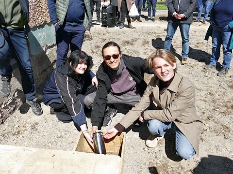 Jugendclub Klinke - Grundsteinlegung