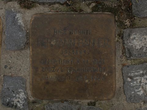 Stolperstein Hermann Banner, 22.07.2012