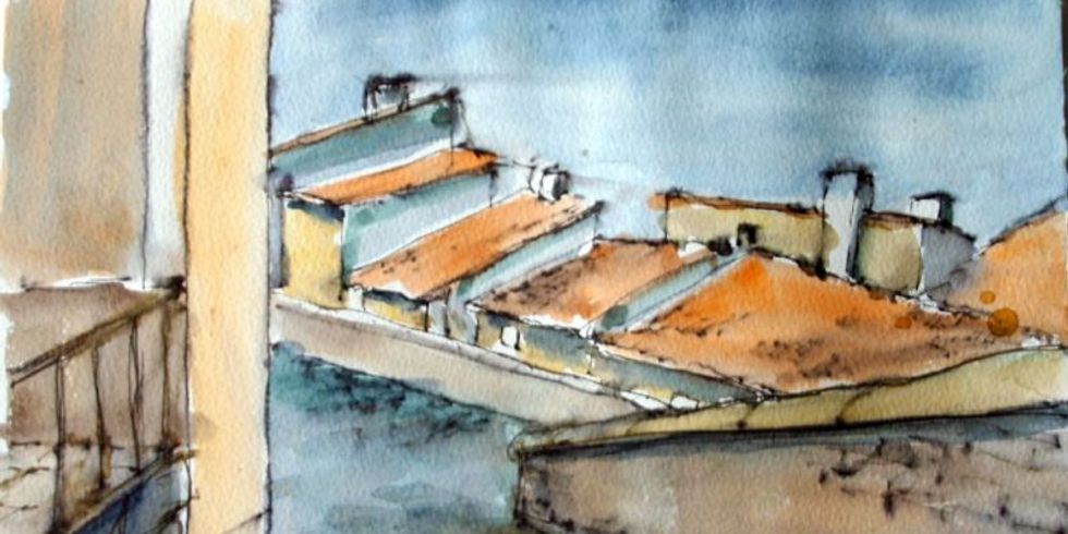 Dachlandschaft in Bonnieux