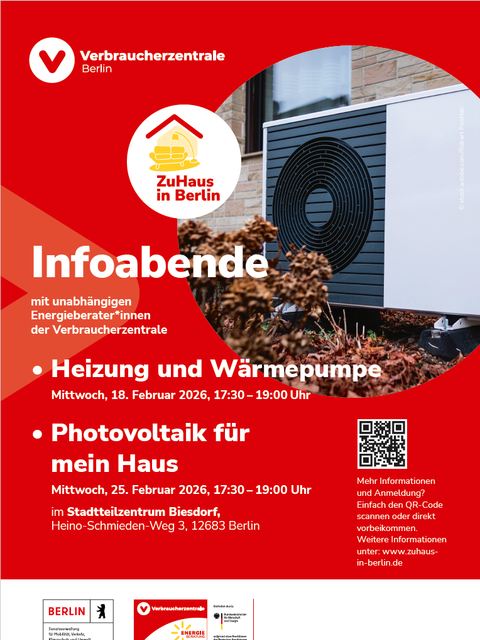 ZuHaus in Berlin - Infoabende am 18. und 25. Februar 2026 in Marzahn-Hellersdorf zum Thema Energie