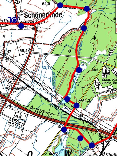 Wanderkarte (Bild: Berliner Forsten)