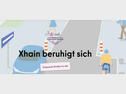 Die Website zum Verkehrsberuhigungskonzept