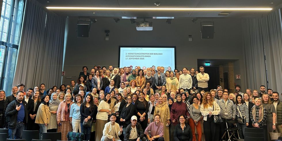 Gruppenfoto Vernetzungstreffen Integrationslots:innen