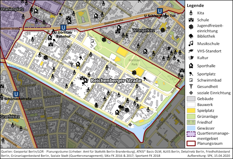 Karte Reichenberger Straße
