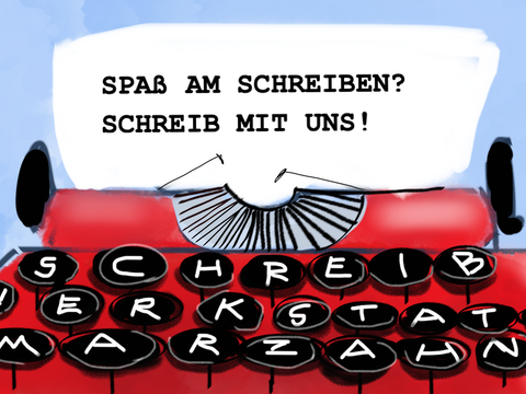 Postkarte der Schreibwerkstatt