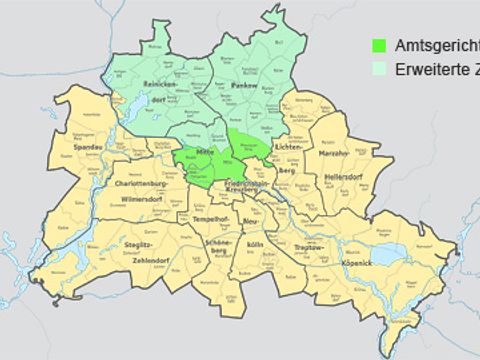 Landkarte von Berlin