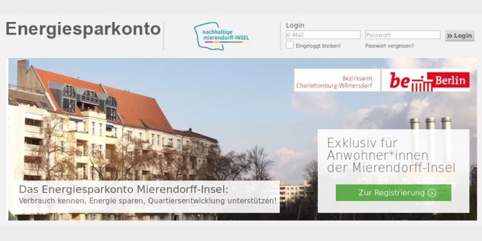 Das Energiesparkonto für die Mierendorff-Insel.