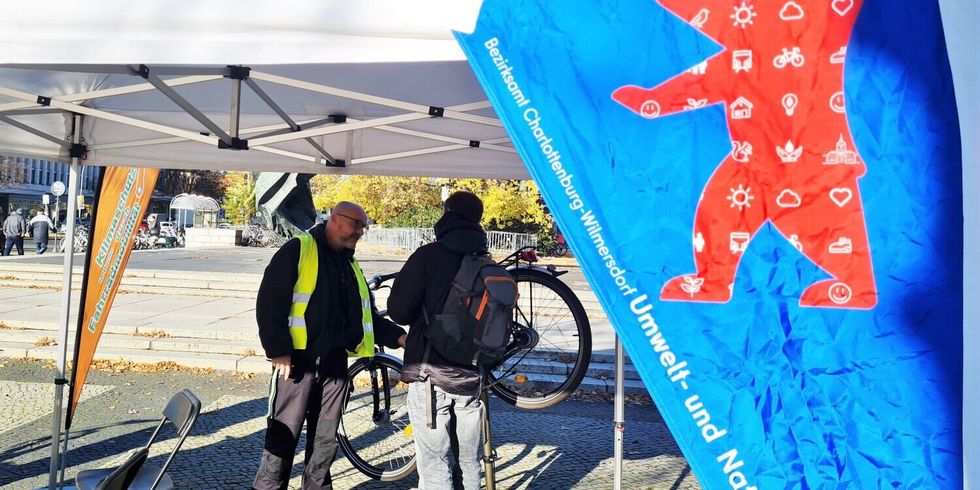 Fahrradstation an der TU