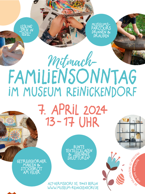 Mitmach-Familiensonntag am 7. April 2024 im Museum Reinickendorf (Bild: Museum Reinickendorf)