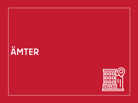 Kachel mit der Aufschrift Ämter