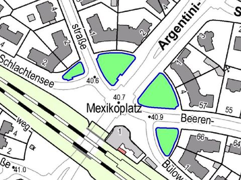 Mexikoplatz Teilflächen