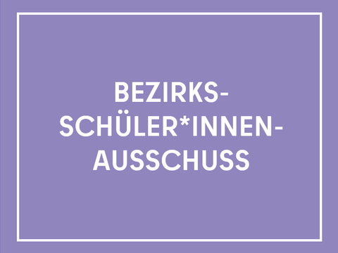 Teaser mit der Aufschrift Bezirksschüler*innenausschuss