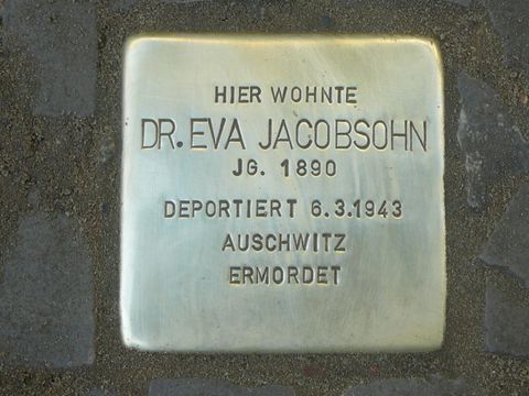 Stolperstein für Dr. Eva Jacobsohn