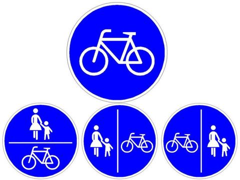 Radverkehrszeichen (Bild: Polizei Berlin)