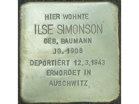 Stolperstein für Ilse Simonson