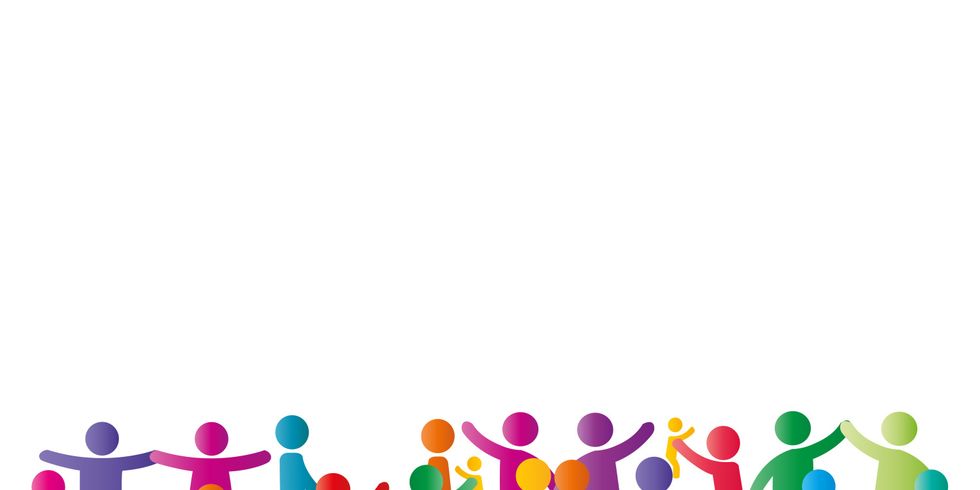 Familienpiktogramm mit Eltern und Kindern