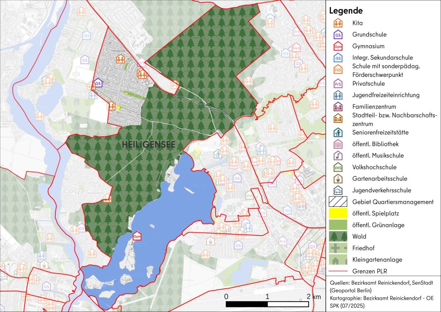 Karte PLR Heiligensee