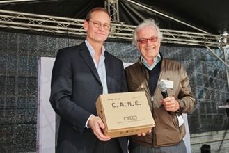 Der Regierende Bürgermeister von Berlin, Michael Müller, eröffnet den Aktionstag