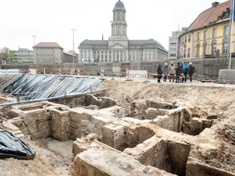 Molkenmarkt Grabung Sondage Mühlendamm