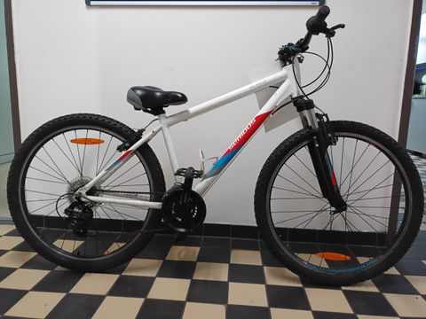 Weiß-blau-rotes Herrenfahrrad