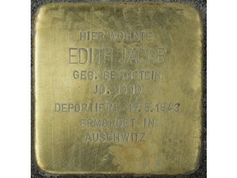 Stolperstein Edith Jacob (Bild: Stolpersteine-Initiative CW, Hupka)