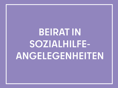 Teaser mit der Aufschrift Beirat in Sozialhilfeangelegenheiten