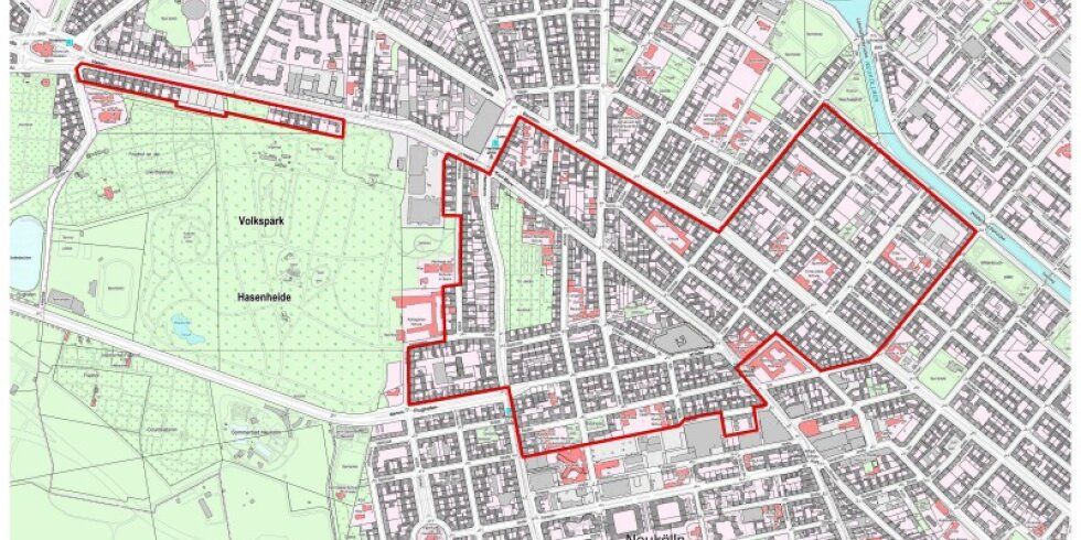  Bild der Abgrenzung der Flughafenstraße I Donaustraße