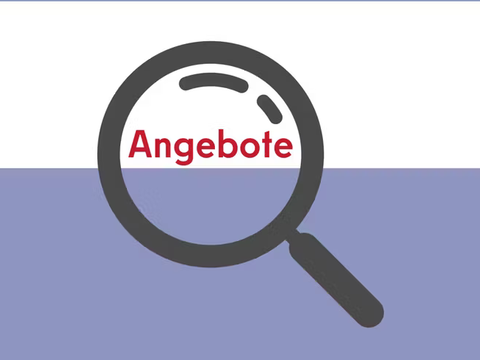 Angebotssuche: Veranschaulichung mit Lupe