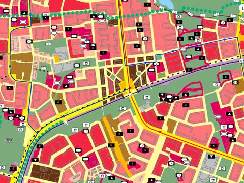 Bereichsentwicklungsplanung Kartenansicht