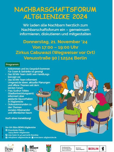 Nachbarschaftsforum Altglienicke am 21.11.2024 (Bild: BENN-Allende)