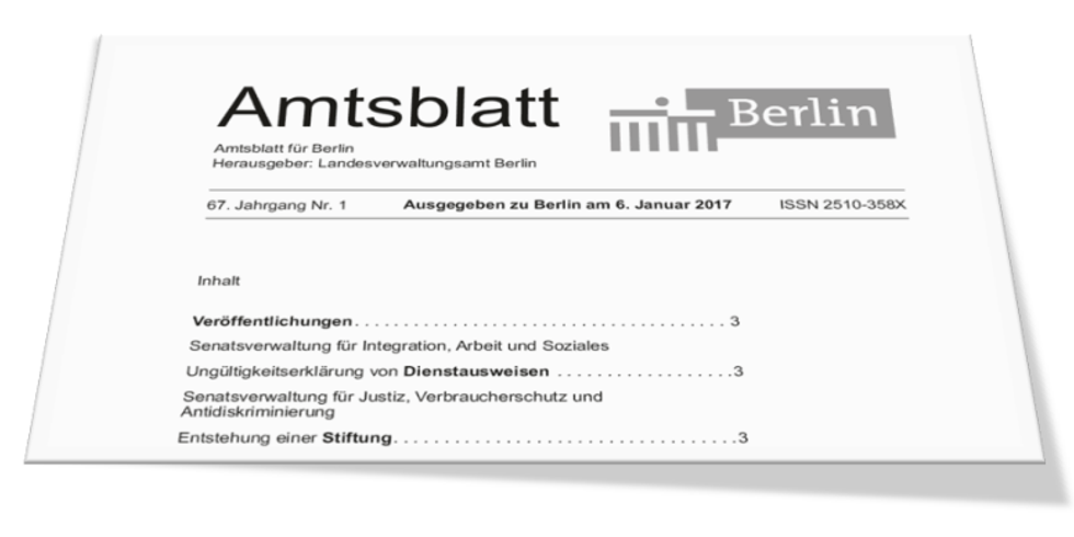 Amtsblatt-Titelseite