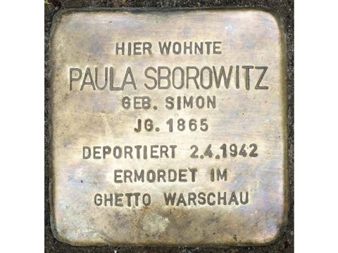 Stolperstein Paula Sborowitz