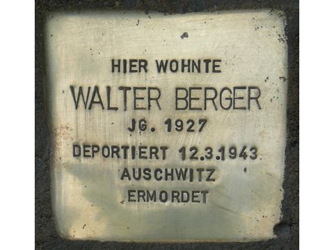 Stolperstein Walter Berger (Bild: Stolpersteine-Initiative CW)