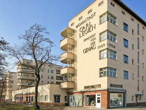 Wohnstadt Carl Legien, Erich-Weinert-Straße Ecke Gubitzstraße (Bild: Landesdenkmalamt Berlin, Wolfgang Bittner)