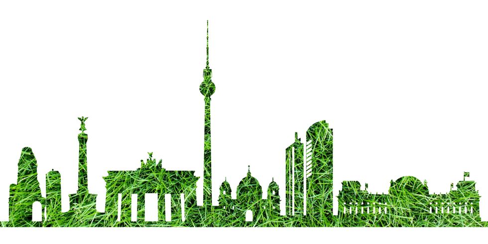 Grüne Berliner Skyline