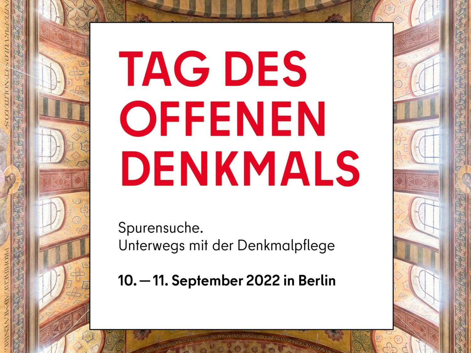 Programmheft Tag des offenen Denkmals 2022, Cover