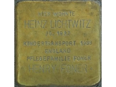 Stolperstein Heinz Lichtwitz (Bild: Stolpersteine-Initiative CW, Hupka)