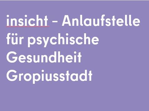 Der Projekttitel steht in weißer Schrift auf violettem Hintergrund