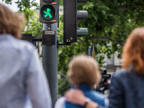 grüne Fußgängerampel