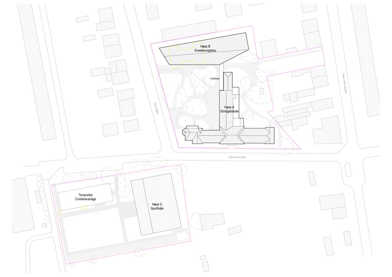 Wilhelm Bölsche Schule Lageplan Campus