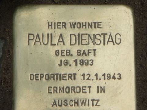 Stolperstein für Paula Dienstag