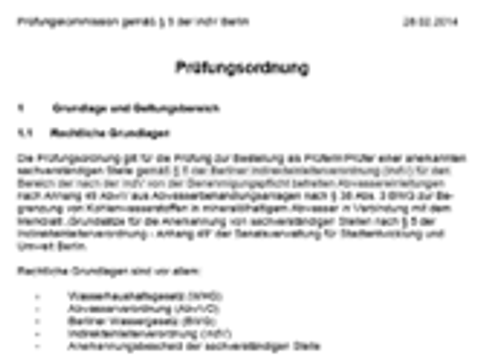 Screenshot der Webseite Umwelt (Wasser)