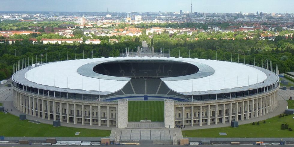 Olympiastadion, Blick vom Glockenturm, 16.05.2012