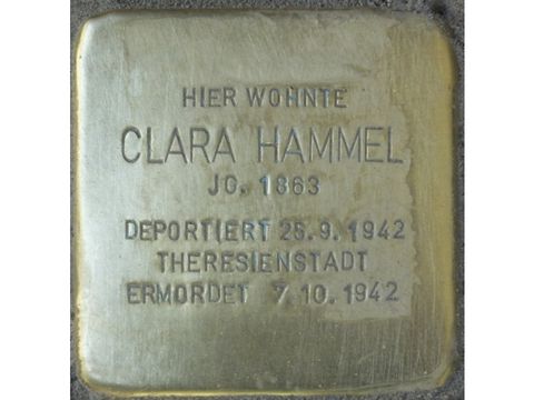 Stolperstein Clara Hammel (Bild: Stolpersteine-Initiative CW, Hupka)