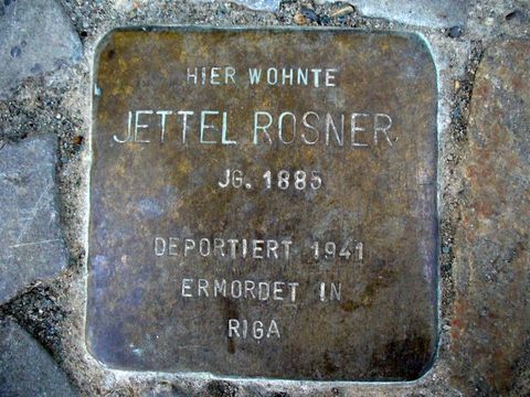 Stolperstein für Jettel Rosner