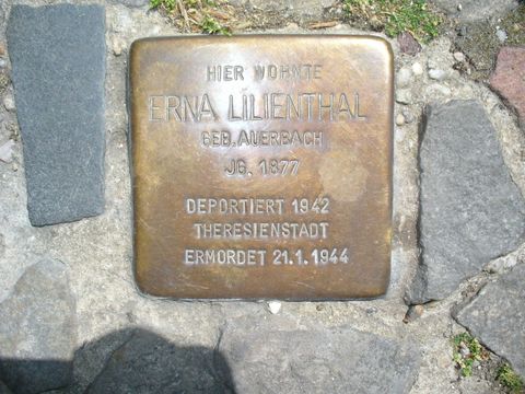 Stolperstein für Erna Lilienthal