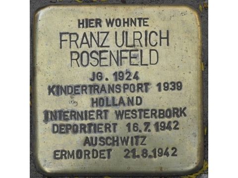 Stolperstein Franz Ulrich Rosenfeld (Bild: Stolpersteine-Initiative CW, Hupka)